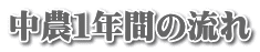 中農１年間の流れ